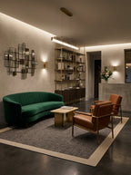 Tapete Sisalo Cream en living moderno