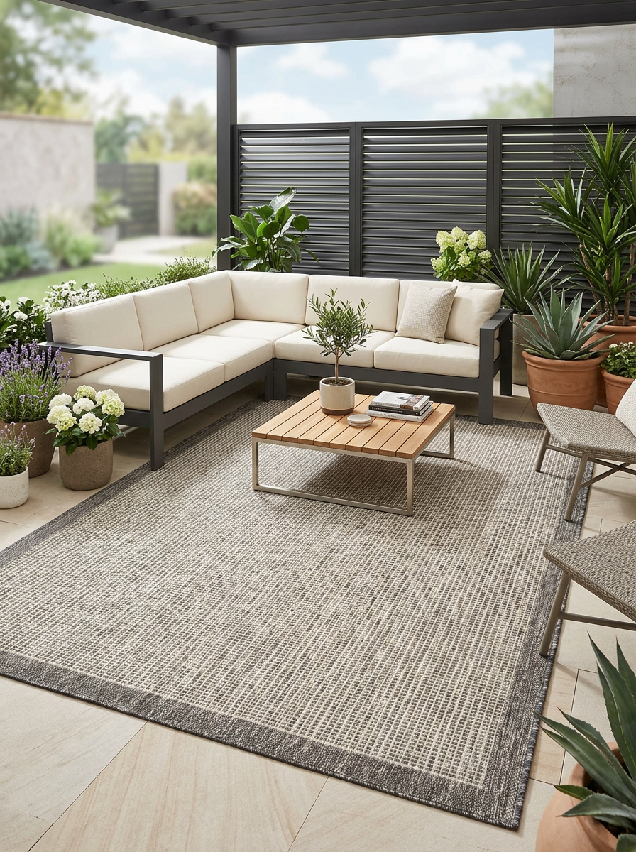 Tapete Sisalo Grey en ambiente moderno