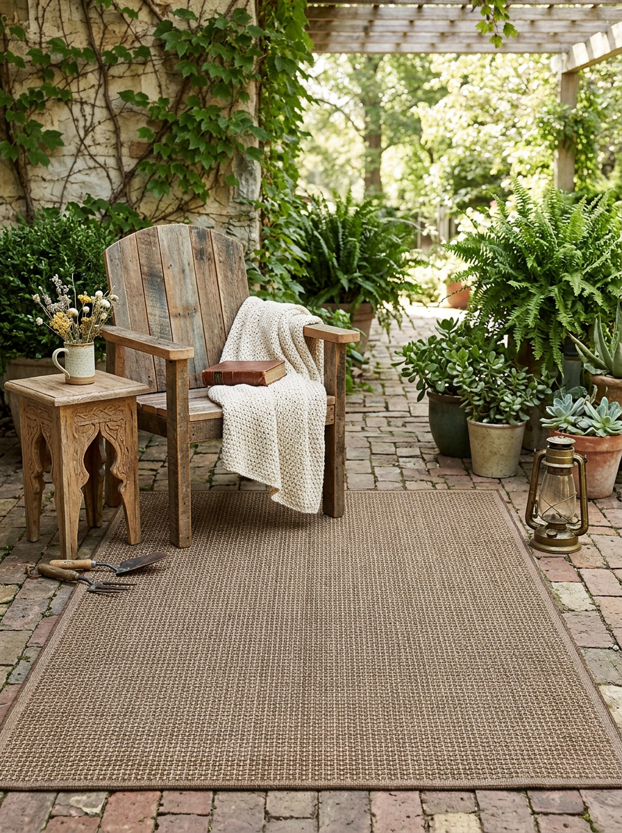 Sisalo Jute Organic en ambiente exterior