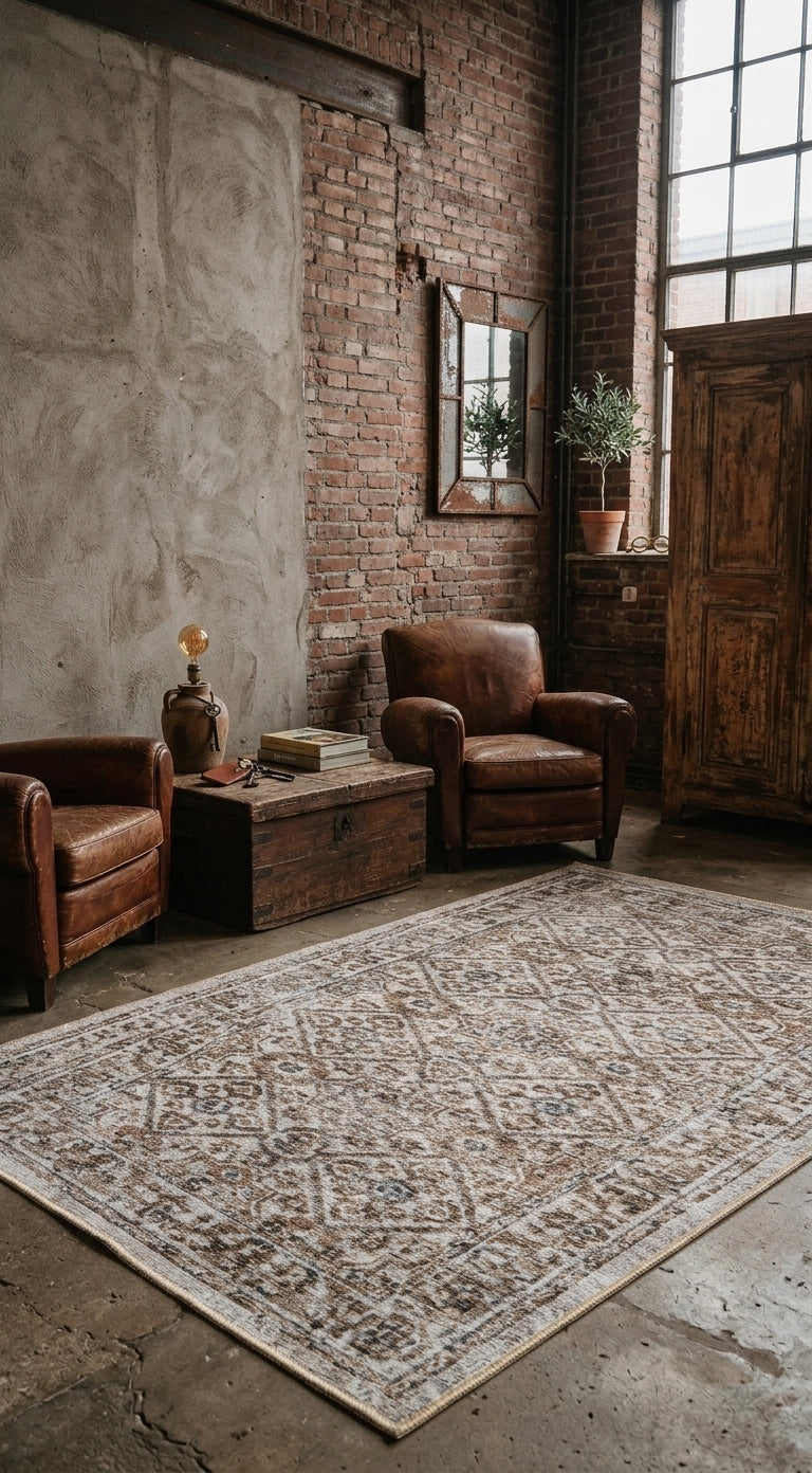 Tapete addis en sala estilo vintage