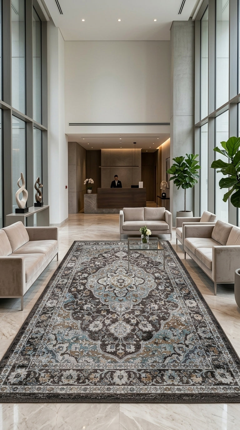 Tapete Ararat en lobby de edificio moderno y sofisticado