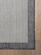 Textura de alfombra Sisalo White and Gris vista de cerca
