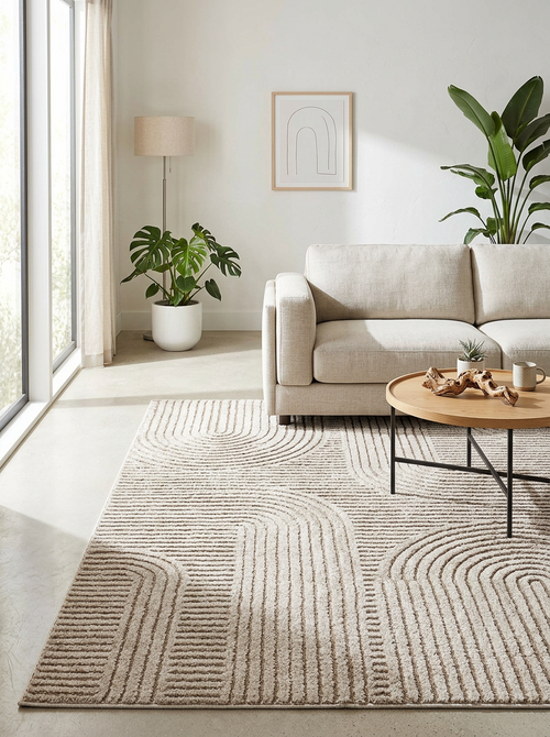Espacio moderno con alfombra Aloy Arch Vison