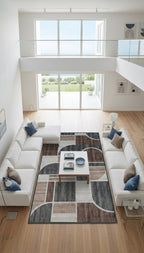Tapete Milano en living moderno e iluminado