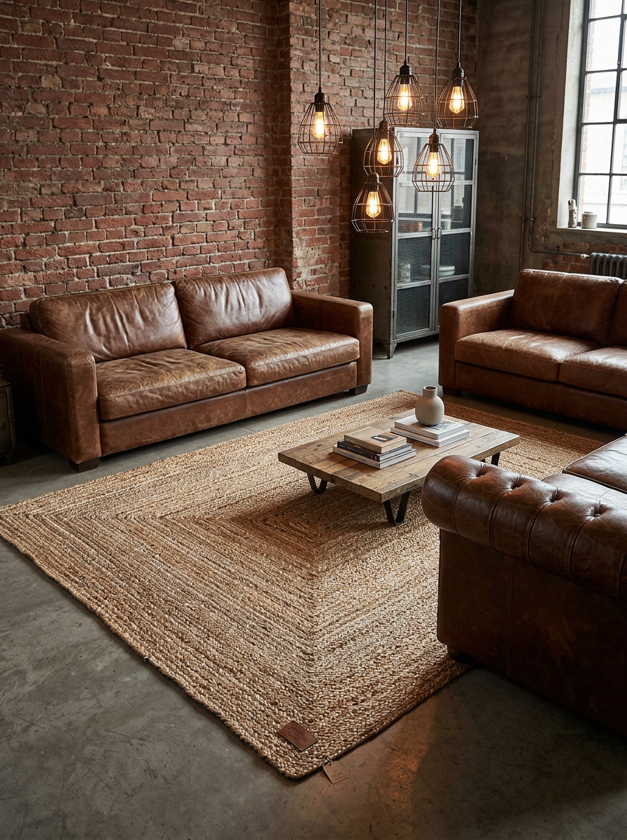 Tapete Yute Nomad ambiente contemporaneo industrial 165x235