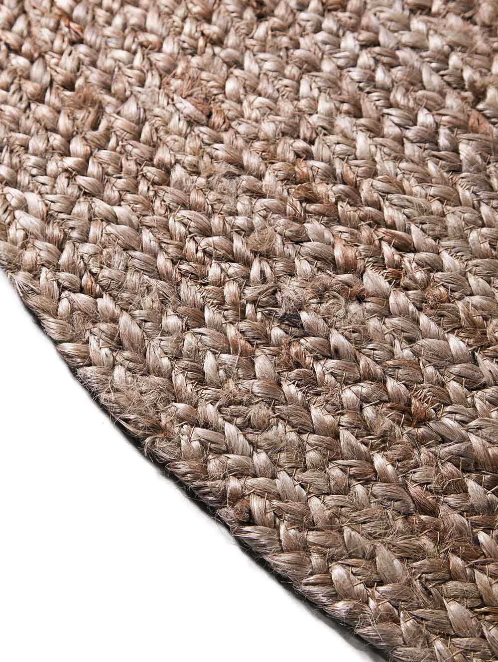 Alfombra Redonda Yute textura