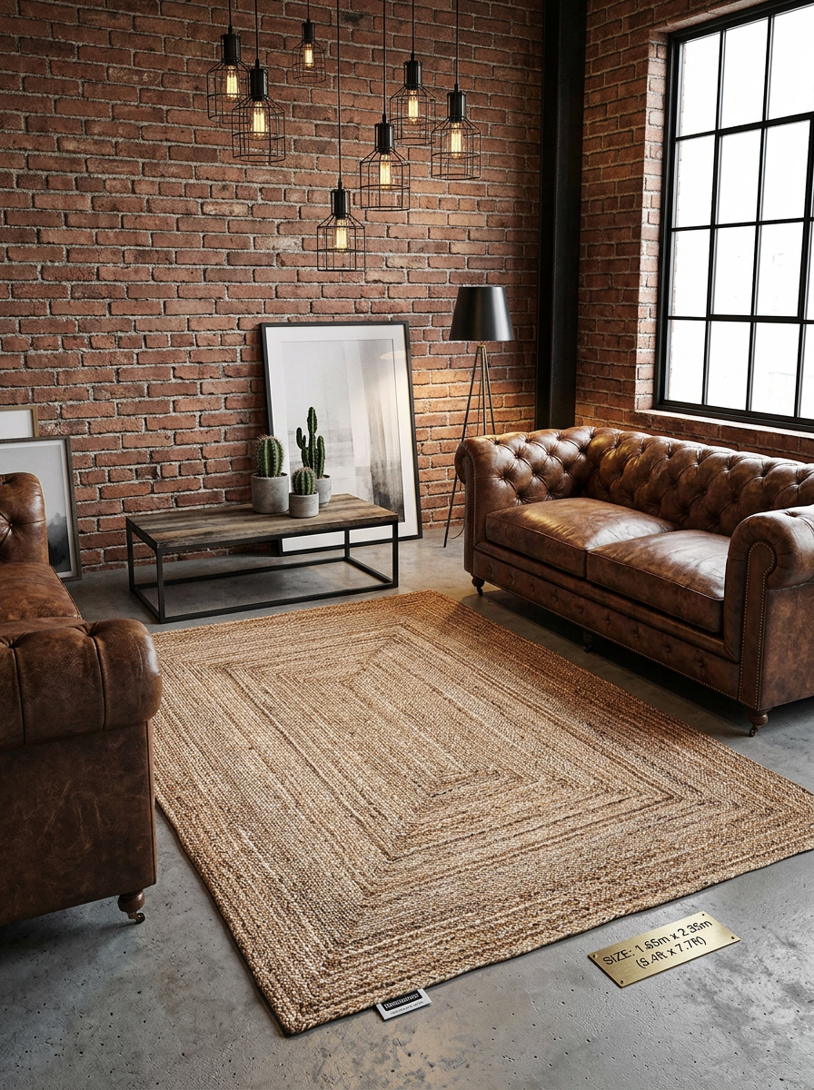 Tapete Yute Nomad ambiente contemporaneo industrial 165x235