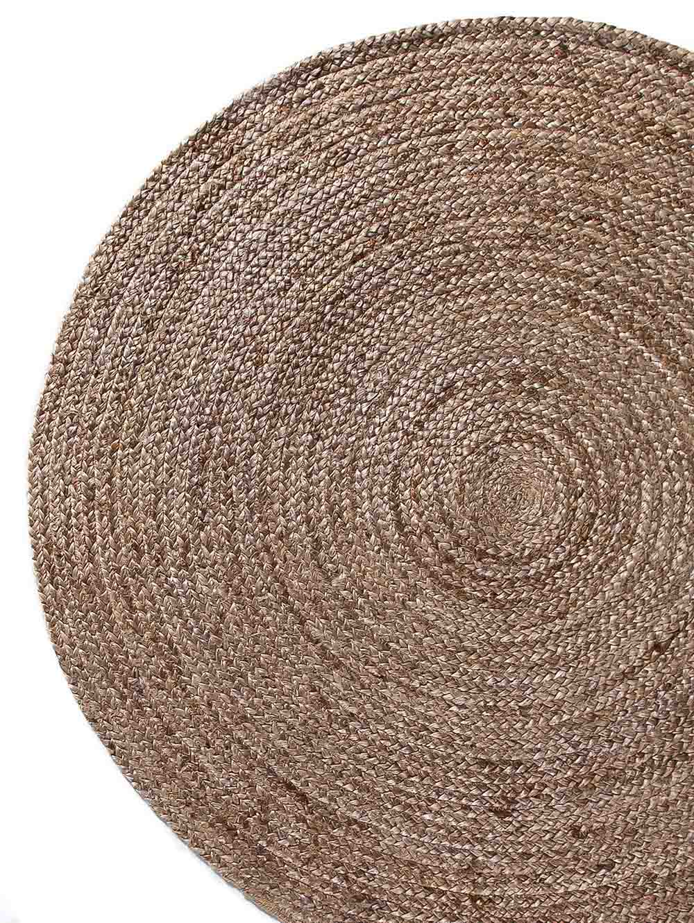 Alfombra Redonda Yute textura