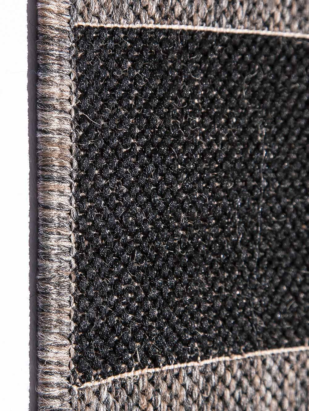 Tapete Sisalo Rayas Negro textura