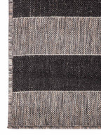 Tapete Sisalo Rayas Negro textura