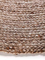 Alfombra Redonda Yute textura