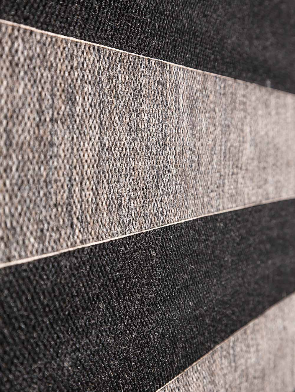 Tapete Sisalo Rayas Negro textura