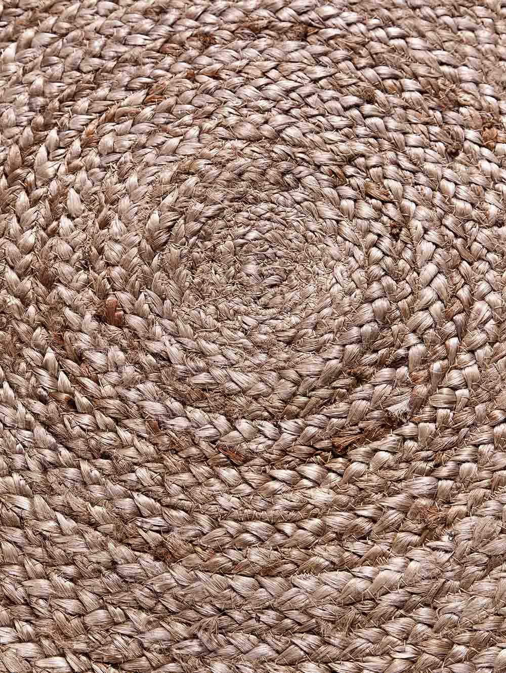 Alfombra Redonda Yute textura