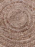 Alfombra Redonda Yute textura