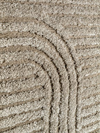 Detalle de textura del tapete Aloy Arch Vison