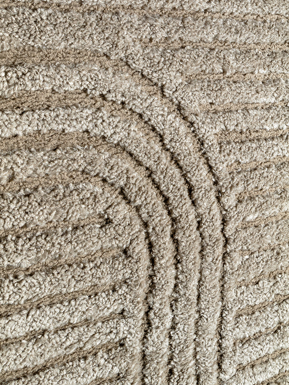 Detalle de textura del tapete Aloy Arch Vison
