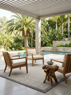 Tapete Sisalo Grey foto lifestyle jardin