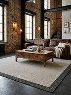 Tapete Sisalo Guard Grey living estilo industrial contemporáneo